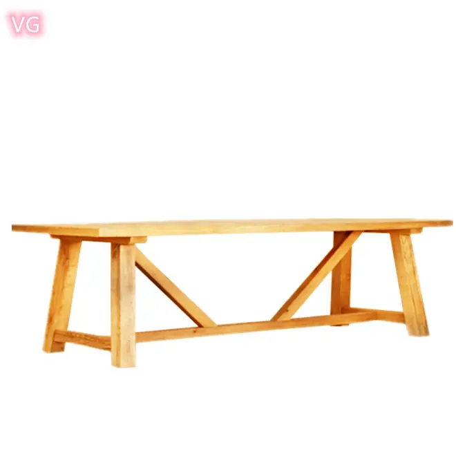 フランスのカントリーアンティーク素朴なリサイクルオーク木製テーブル手作り卸売ダイニングテーブル