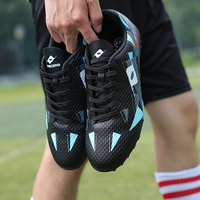Chaussures de football TF pour hommes, crampons antidérapants pour gazon artificiel, baskets d'entraînement durables, bottes basses
