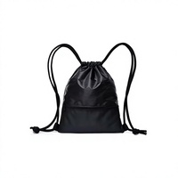 Sac à dos de sport en polyester de haute qualité OEM avec cordon de serrage, sac de gym imperméable, logo personnalisé, sacs à dos promotionnels pour le fitness