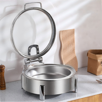 Équipement de buffet électrique LIYUNDA, ensemble de chauffe-plats en acier inoxydable 304, finition miroir, support de présentation pour la restauration moderne