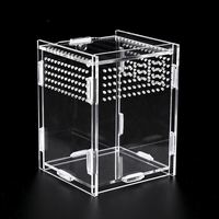 Vitrines en acrylique pour araignées sauteuses, enclos pour reptiles, cage, boîte, enclos en acrylique pour araignées tarantules