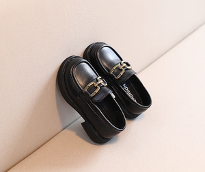 รองเท้าหนังเด็ก ฤดูใบไม้ร่วง รุ่นใหม่ สำหรับเด็กโตและเด็กเล็ก สไตล์อังกฤษ รองเท้าโลฟเฟอร์เด็กผู้หญิง พื้นยาง แบบเรโทร แมรี่เจน - Product Image 5