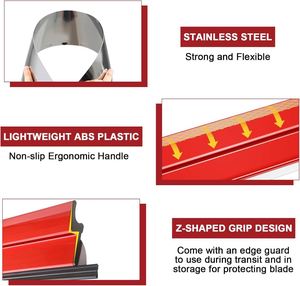Stainless Steel DIY Industrial Trowel Plaster Finishing Concrete <b>Hand</b> <b>Tools</b> <b>Set</b> 100cm Drywall Skimming Spatula Blades 3-Year - Product Image 4