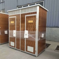Cabine de Douche et Toilettes Portables Modernes en Conteneur, Panneaux Sandwich en Acier, Installation Facile, Garantie 1 An pour Événements Extérieurs et Parcs