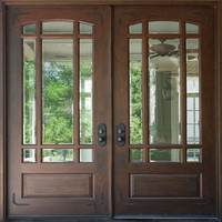 Porte en bois massif Ace, en teck massif, double porte d'entrée, prix, porte intérieure composite, porte intérieure en bois WPC