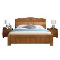 Lit en bois massif sur mesure Lit double Lit king-size Meubles de chambre à coucher