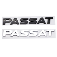 Autocollant Emblème Latéral de Carrosserie Volkswagen Noir Argenté pour Coffre Arrière de Voiture Golf Passat Jetta Beetle CC Bora Polo Tiguan
