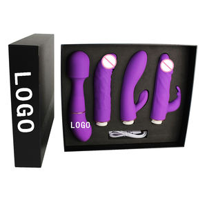 Set di Sex Toy AIERSHA da 4 Pezzi Ricaricabile per Donne Adulte <span class=keywords><strong>Dildo</strong></span> Vibratore Rabbit di Qualità <span class=keywords><strong>Dildo</strong></span> <span class=keywords><strong>Vibrante</strong></span> per Donna - Product Image 1