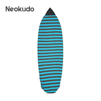 Housse de planche de surf légère en tissu éponge, avec poche intérieure, housse de chaussette de planche de surf multicolore, taille personnalisée