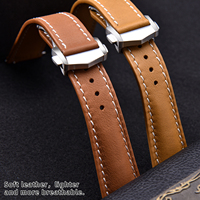 Bracelet de montre en cuir italien de style classique de luxe JUELONG, 20 mm 22 mm, à libération rapide avec fermoir pliant de qualité supérieure