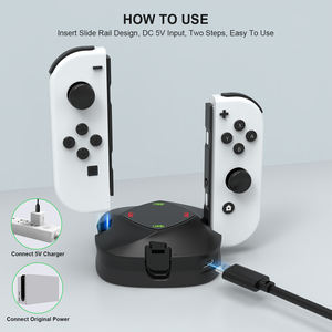 Accessoires de jeu de haute qualité <span class=keywords><strong>chargeur</strong></span> de manette 4-en-1 station de charge pour <span class=keywords><strong>Switch</strong></span> Oled Joy Con - Product Image 3