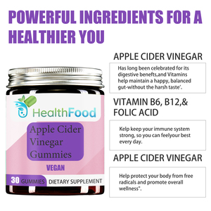 Gomitas de vinagre de sidra de manzana de marca privada, suplemento antioxidante para la salud de adultos, apoyo a la digestión - Product Image 3