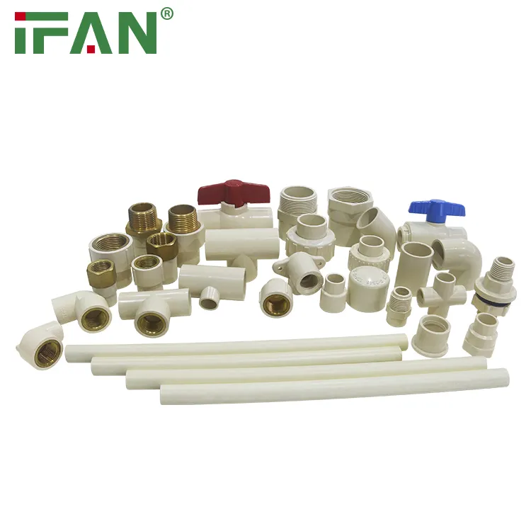 Ifan China Plumbing Pipe Manufacturer CPVC Pipe Fittings Tuberia Tubo PVC Fittings ASTM 2846 CPVC Pipe For Hot Water
