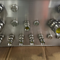Panneau de commande antidéflagrant OEM pour l'automatisation industrielle SS316L IP66 Ex Db IIB T4 Gb pour l'industrie pétrolière et gazière, zone à risque