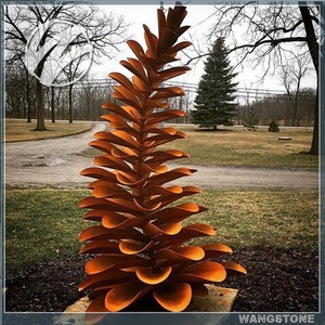 Cono de Pino Grande de Acero Corten <span class=keywords><strong>para</strong></span> Jardín - Product Image 6