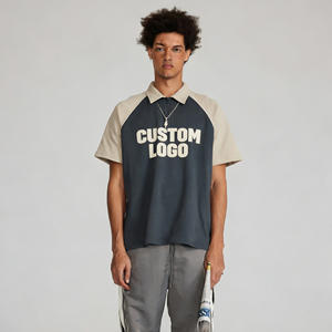 High Quality 100% Cotton Men's for Shirts Custom Embroidered Logo Casual Polos Solid <b>Short</b> <b>Sleeve</b> Loose Fit <b>Knitted</b> <b>Tops</b> - Product Image 1