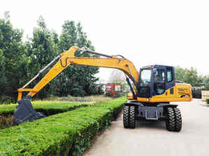 LICHMACH Pelle hydraulique à roues haute performance Yanmar Top Nouveau modèle de godet avec PLC Garantie 1 an - Product Image 3