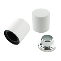 Tapa Magnética de Vidrio y Madera de Fresno para Perfume, de Lujo y Alta Gama, con Logotipo Personalizado, Reciclable, Disponible en Varios Colores