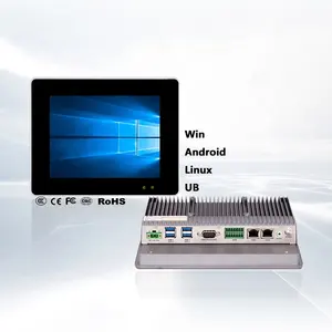 中国制造祁阳经济型定制设计IP65防水嵌入式工业平板电脑无风扇工业面板电脑