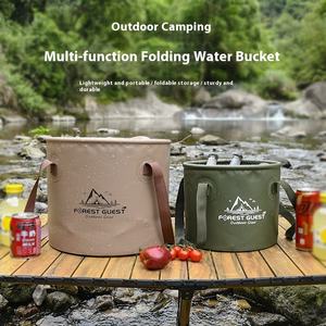 Bassin de stockage d'eau pliable portatif de seau de <span class=keywords><strong>Camping</strong></span> pliable pour le lavage de voiture de pêche de randonnée en plein air - Product Image 2