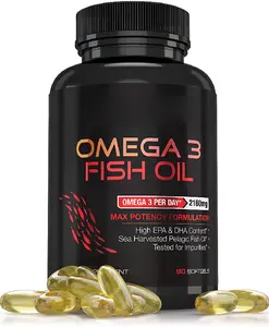 自有品牌肝脏无缝清真散装补充剂深海Omega 3欧米茄3鱼油软胶囊