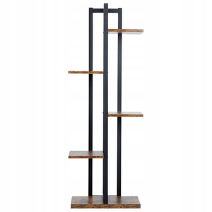 Hölzerner hoch gestufter Pflanzenst änder Indoor Stilvolles Eck pflanzen regal für mehrere Pflanzen, platzsparender Blumen ständer für Wohnkultur