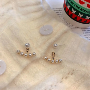 ROXI Hot Sale Temperament Two Wear <b>Earrings</b> <b>Back</b> Hanging Pearl Stud <b>Earrings</b> for Women - Product Image 4