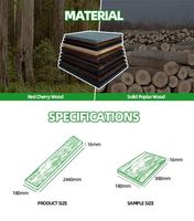 Feuilles et laiton Flexible cannelé 2743Mm décoratif Mdf autocollant solide vague placage intérieur solide épaisseur de paroi panneau de bois