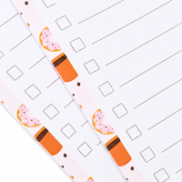 Bloc-notes magnétique rectangulaire écologique à pages détachables en papier épais, avec liste de points à cocher et aimants pour réfrigérateur