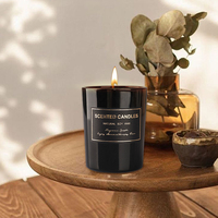 Set Lilin Aroma Kedelai Buatan Tangan Kustom Grosir, Hadiah Mewah dalam Stoples Kaca, Sumbu Kapas Tanpa Asap, untuk Diwali