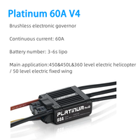 Hobbywing Platinum Rc Avion Esc 40A/ 60A/ 80A /120A/ 130A/ 200A V4 Fpv Drone Brushless ESC Drone Kit