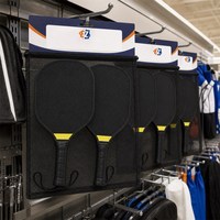 Raquette de pickleball en contreplaqué 40 cm avec poignée en PU et balle pour l'entraînement des clubs scolaires, vente en gros, logo personnalisé, OEM