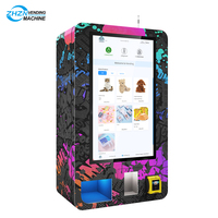 Distributeur automatique ZHZN intelligent à écran tactile de 32 pouces, type mural, avec vérification d'âge et lecteur de paiement par carte