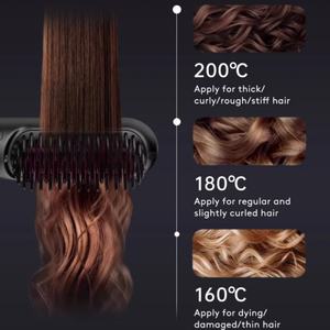 หวีนวดผมประจุลบ หวีสำหรับนวดหนังศีรษะ แบบชาร์จไฟได้ ไร้สาย เครื่องหนีบผมขนาดเล็กไฟฟ้า - Product Image 3