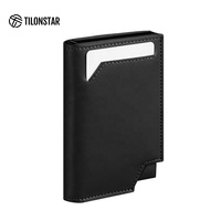 Dompet Kartu Kredit TILONSTAR TVC502 Pop Up Mini Minimalis Kulit RFID Slim Bi-fold
