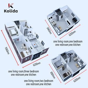 Casa Contenedor de Acero Impermeable Kolida de 40 Pies x 20 Pies, Expandible, Aislada, Plegable, Prefabricada, para Vivienda/Oficina Rural - Product Image 6