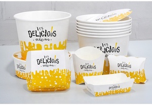 Vente chaude d'usine : Emballages alimentaires personnalisés écologiques de haute qualité pour la vente en gros de hamburgers, frites et boissons pour restaurants - Product Image 5