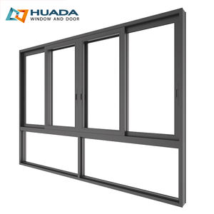 Presa di fabbrica su misura Slider windows facile installazione ventilato doppi <span class=keywords><strong>vetri</strong></span> in alluminio finestre scorrevoli per cucina - Product Image 6