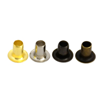 Cloxy 1.5mm oeillets de rideau en métal petits oeillets en laiton de placage pour sac vêtement chaussures chapeaux