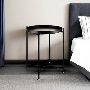 Table d'appoint en métal imperméable, petite table basse pour <span class=keywords><strong>canapé</strong></span> avec <span class=keywords><strong>plateau</strong></span> <span class=keywords><strong>amovible</strong></span>, table d'appoint pour salon, chambre à coucher KC-T0512 - Product Image 5