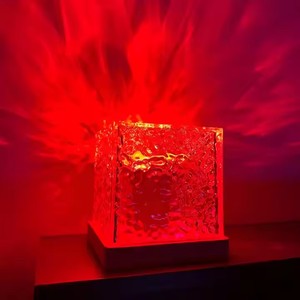 Shingel 16 Colors Flame Crystal <strong>Sunset</strong> Lamp USB LED Dynamic <strong>Water</strong> Ripple Light Projector Creative Night Light Living Room Home - Product Image 4