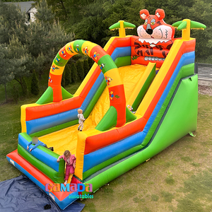 Precio barato de fábrica Zjezdzalnia Dmuchana Inflables Moonwalk Bouncy Castle Bouncer y Slide Zoo Theme para niños y adultos - Product Image 4