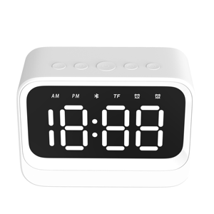Aparatos electrónicos Mini reloj despertador digital Altavoz <span class=keywords><strong>Bluetooth</strong></span> <span class=keywords><strong>con</strong></span> tarjeta TF Reproducción manos libres hablando altavoz de reloj inalámbrico - Product Image 2
