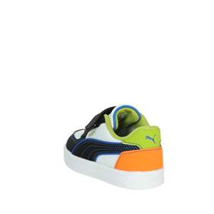 Baskets Puma pour enfants, style basketball, blanc et noir, taille 23, à enfiler, respirantes, tige synthétique, semelle extérieure en caoutchouc - Product Image 2