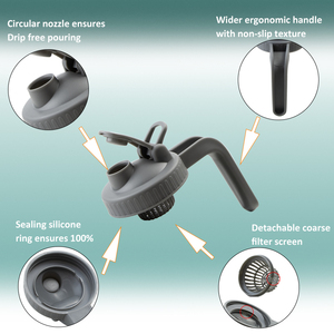 Amazon Hot Bán Bpa Miễn Phí Rộng Miệng Mason Jar Nắp Nhựa Nắp 86Mm Cho Thủy Tinh Mason Jar Bình - Product Image 6