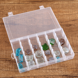 Transparent 18 Compartment Jewelry Storage <b>Box</b> With Lid Plastic Organizer For <b>Sewing</b> Needle And Small Parts Storage - Product Image 4