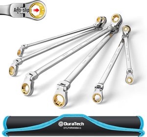 Professional Movable Head <b>Ratchet</b> <b>Spanner</b> Wrench Flexible Tool Automotive Repair Adjustable - Product Image 1
