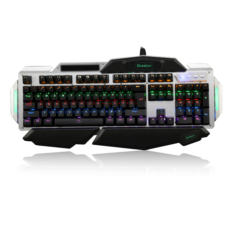 BOSSTON MK915 Super Cool backlit Mechanical Keyboard RGB 104 keys full mechanical keyboard for computer PC Use