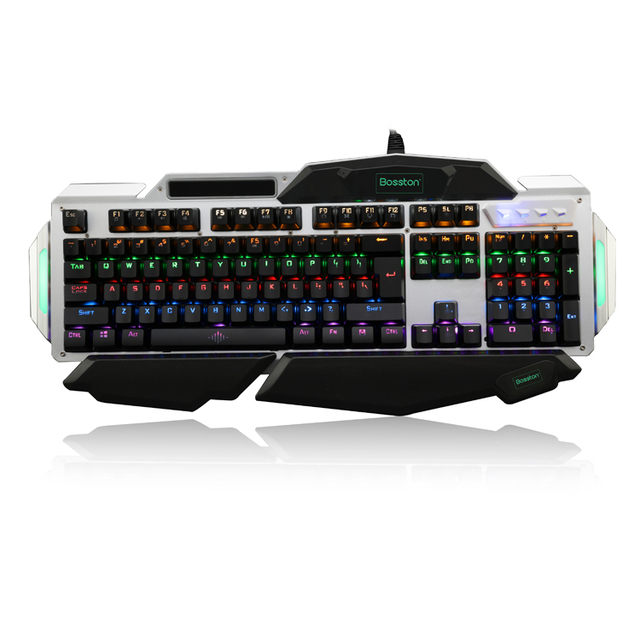 BOSSTON MK915 Super Cool Backlit Mechanical Keyboard RGB 104 Keys Full Mechanical Keyboard for Computer PC Use