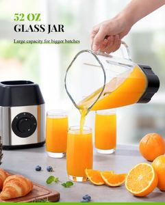 单杯厨房搅拌器奶昔研磨搅拌1.5L容量不锈钢刀片西班牙语说明 - Product Image 4